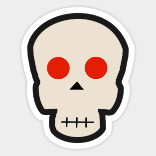 Skull Face Sticker